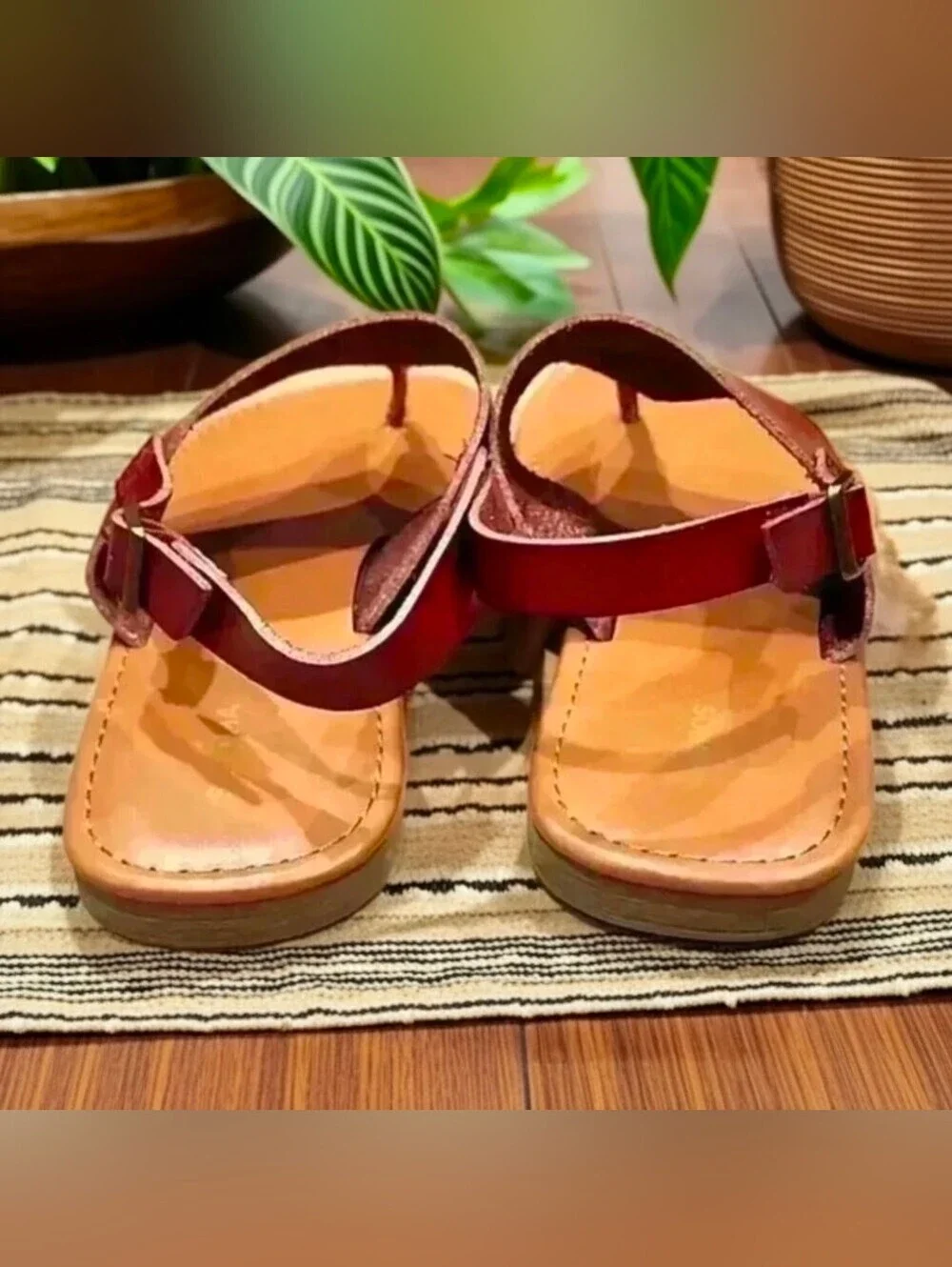 Sonoma Goods For Life Corinne Shield Thong Sandals Brown Size 10 (5.17.7)